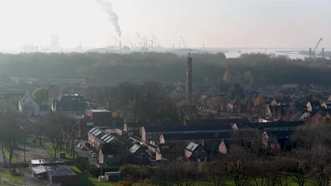 Moerdijk Aerial 動画素材 321562792