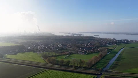 Moerdijk Aerial Video stock 321562823