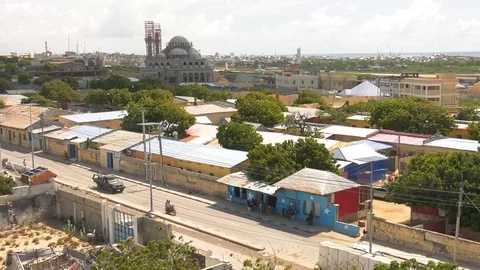 Mogadishu Skyline Stock Footage 97720842