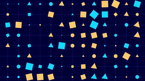 MoGraph abstract square rectangle  geometric shapes footage Stock-Footage 139031801
