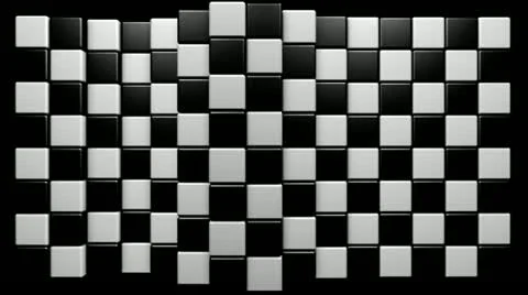 Mograph chequered ripple 動画素材 22102961