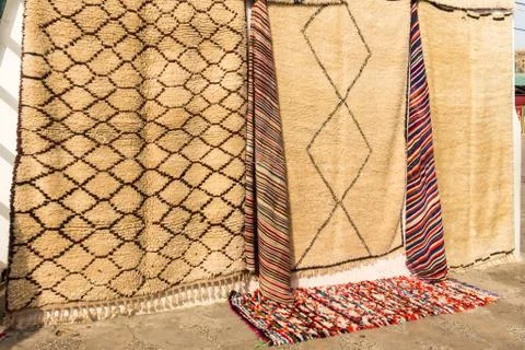 Mohair wool carpets Stock Photos