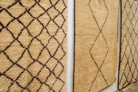 Mohair wool carpets Stock Photos