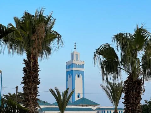 Mohamed V mosque in Fnideq Stock Photos