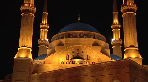Mohammad al Amin Mosque Stock Footage 5501105