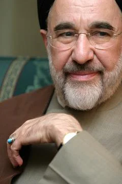 Mohammad Khatami portrait Stock Photos