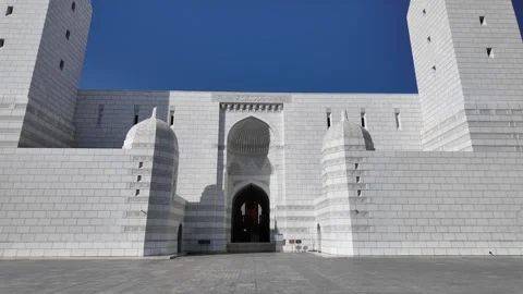 Mohammed Al Ameen Mosque is a modern and visually striking mosque Stock Footage 320440025