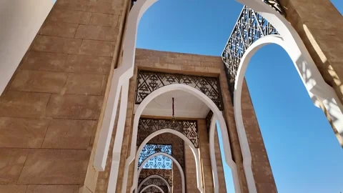 Mohammed VI Grand Mosque Architecture – Agadir Morocco May 24, 2026 스톡 동영상 335587673