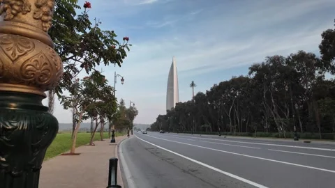 Mohammed VI Tower Rabat, Morocco December 10, 2025 Stock Footage 324897297