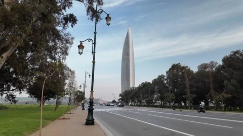 Mohammed VI Tower Rabat, Morocco December 10, 2025 Stock Footage 324897375
