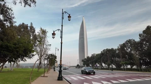 Mohammed VI Tower Rabat, Morocco December 10, 2025 Stock Footage 324897403