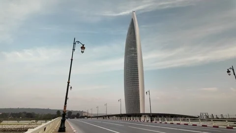 Mohammed VI Tower Rabat, Morocco December 10, 2025 Stock Footage 324897415