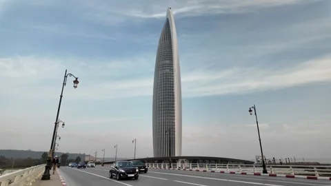 Mohammed VI Tower Rabat, Morocco December 10, 2025 스톡 동영상 324897437