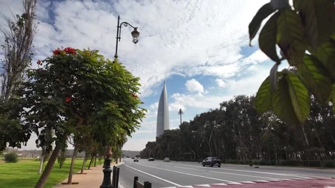 Mohammed VI Tower Rising Above Rabat Skyline, Morocco – October 1, 2025 Stock-Footage 320070741