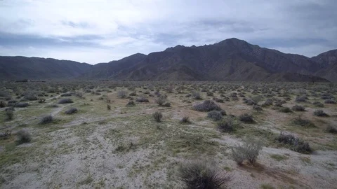 Mohave Desert Drone 4K Flyover Stock Footage 73816159
