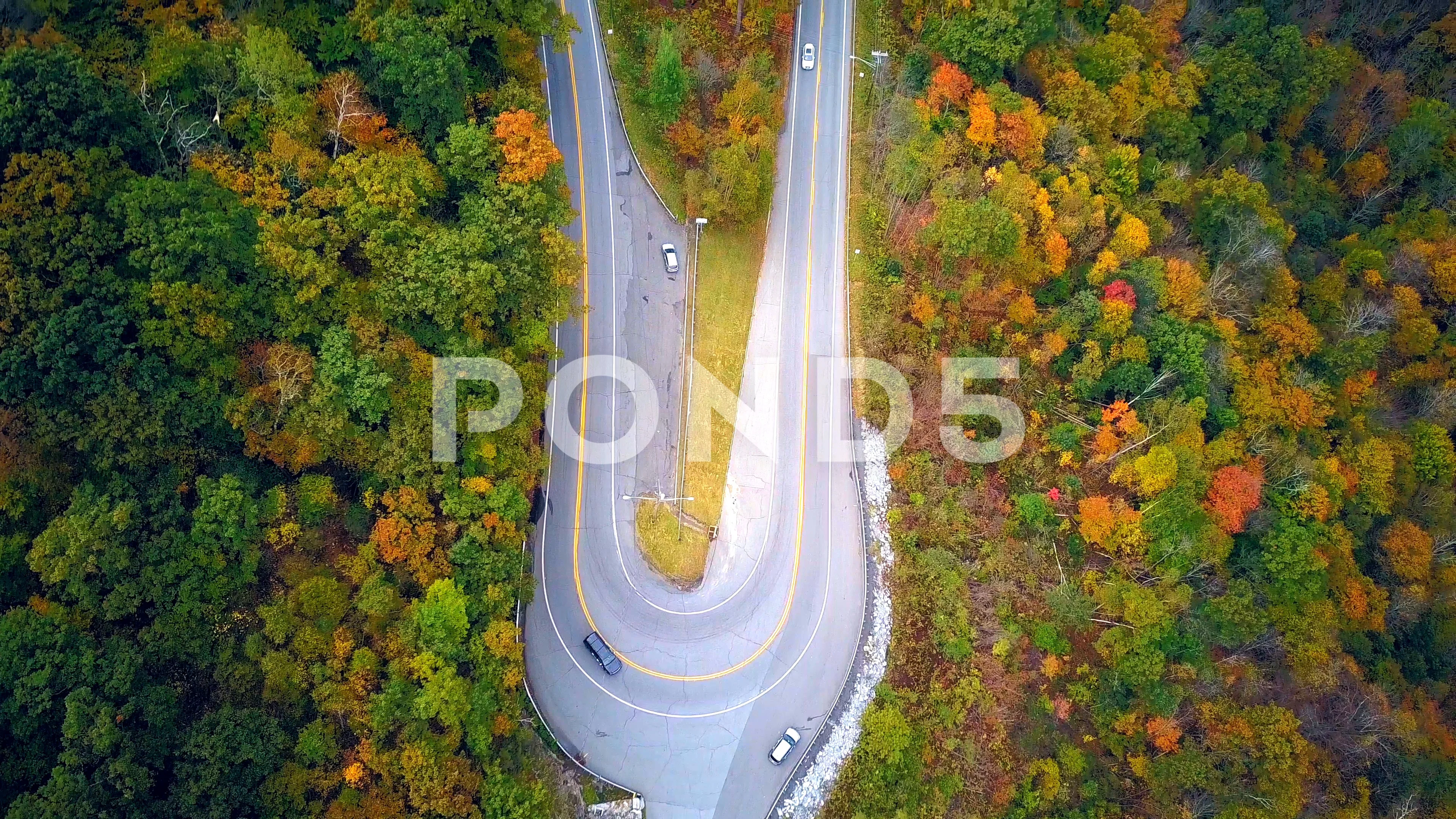 Mohawk Trail Hairpin Turn In Autumn Hi Res 108501646