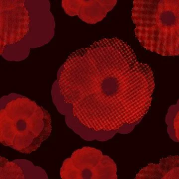Mohnblume seamless pattern with poppy vector graphic Copyright: xZoonar.co... 스톡 사진