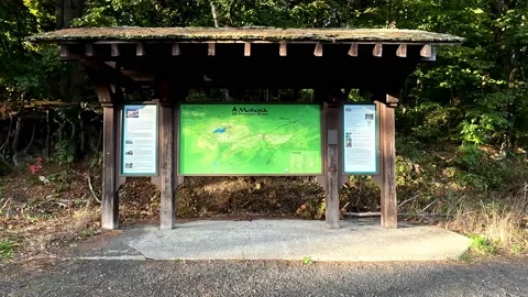 Mohonk Trail Map 4K Video stock 216892838