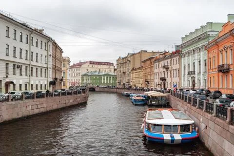 Moika River. Stock Photos