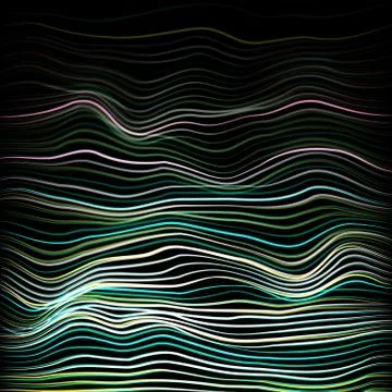 Moire Abstract Texture Vector. Modern Artistic Illustration Of Moire Painting 库存插图