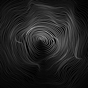 Moire Abstract Texture Vector. Moire Waves. Vector Warped Lines Background Illustrazione stock