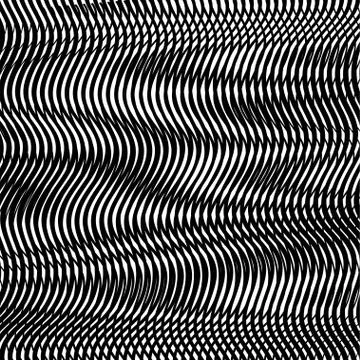 Moire art technique background. Stock Illustration