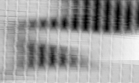 Moire background. Abstract dynamical rippled surface, visual halftone 3D effe Stock Illustration