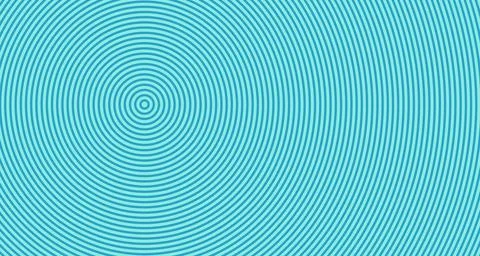 Moire interference rings pattern in ocean blue tones Stock Illustration