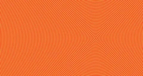 Moire interference rings pattern on orange background Stock Illustration