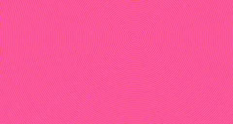 Moire interference rings pattern split complementary neon tones Stock Illustration
