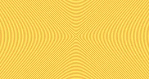Moire interference rings pattern on yellow background Stock Illustration