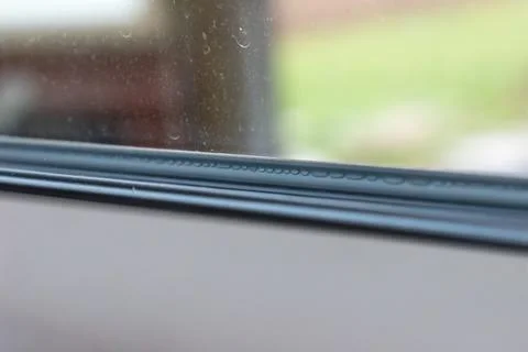 Moisture and dirt on a window Stockfoto's