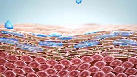 The moisture barrier is the outermost layer. Stock Illustration