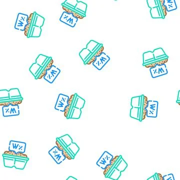 Moisture content peat vector seamless pattern Stock Illustration