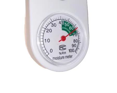 Moisture meter isolated on white background Stock Photos