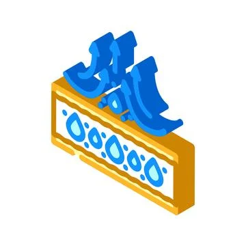 Moisture wicking material isometric icon vector illustration Stock Illustration