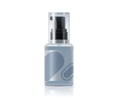 Moisturizer cosmetics realistic package template Stock Illustration