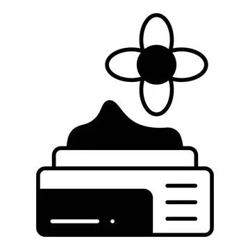 Moisturizer Cream Dualtone Icon Stock Illustration