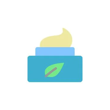 Moisturizer cream leaf icon. Simple color vector elements of alternative 스톡 일러스트