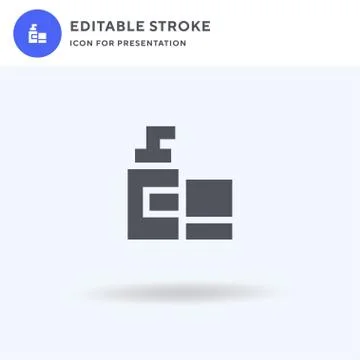 Moisturizer icon vector, filled flat sign, solid pictogram isolated on white, Stock Illustration