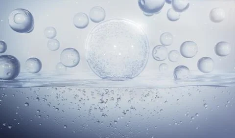 Moisturizer water molecule Stock Illustration