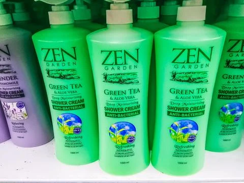 Moisturizing bath cream Stock Photos