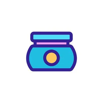 Moisturizing cream icon vector. Isolated contour symbol illustration Stock Illustration