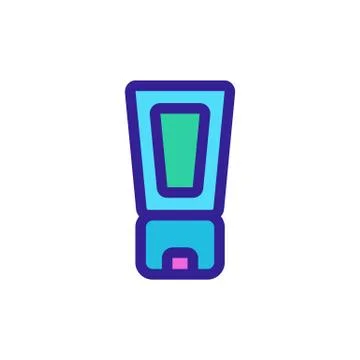 Moisturizing cream icon vector. Isolated contour symbol illustration 스톡 일러스트
