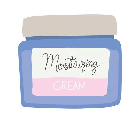 Moisturizing cream on a white background Illustrazione stock