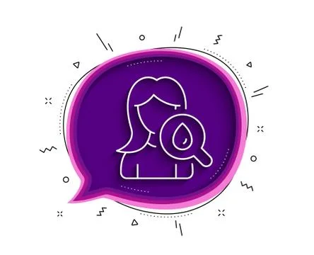 Moisturizing face cream line icon. Skin care sign. Cosmetic lotion. Vector Illustrazione stock