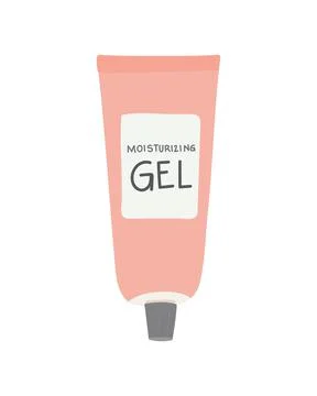 Moisturizing gel on a white background Illustrazione stock
