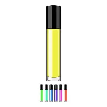 Moisturizing lip gloss cartoon vector graphic Stockillustratie