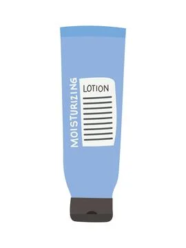 Moisturizing lotion on a white background Illustrazione stock