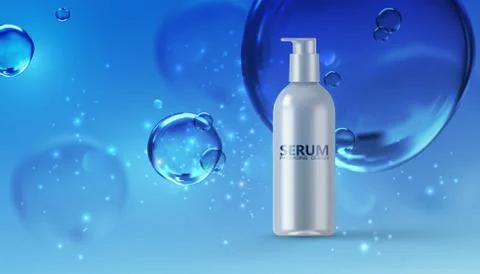 Moisturizing serum ads poster template イラスト素材